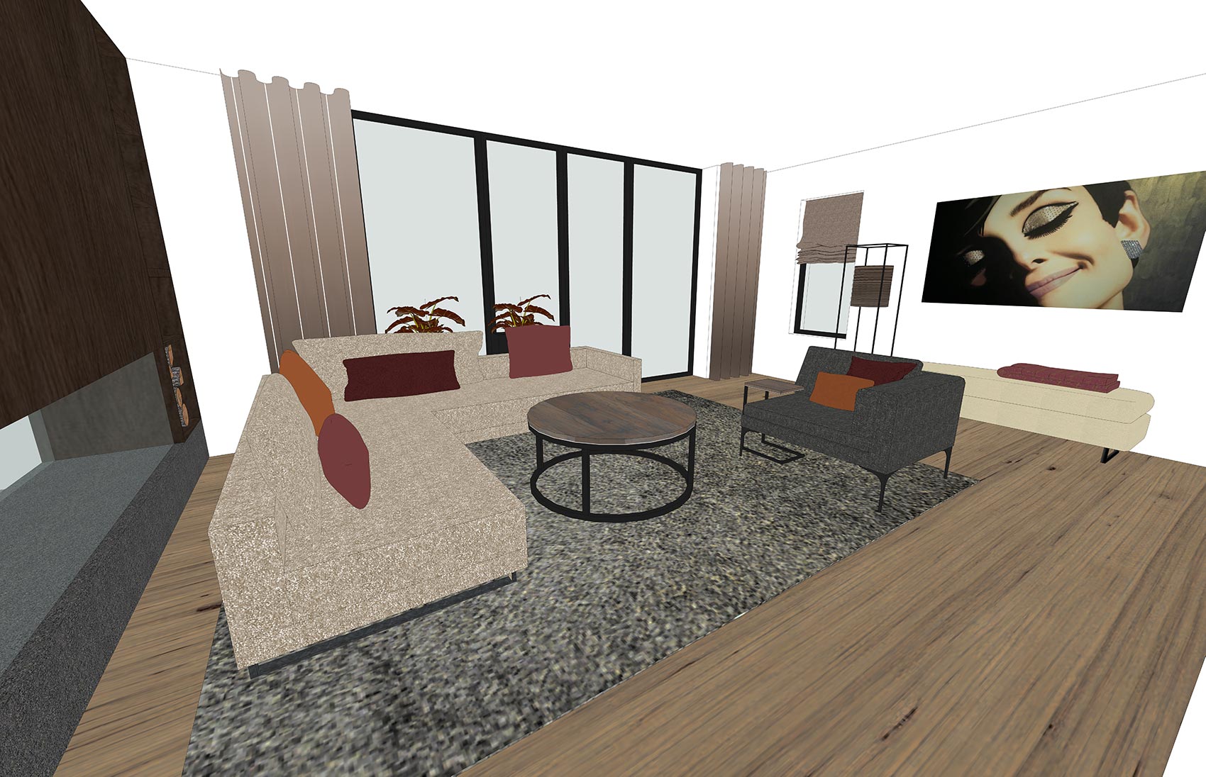 By Thimble Project Hoevelaken 3D Impressie woonkamer3